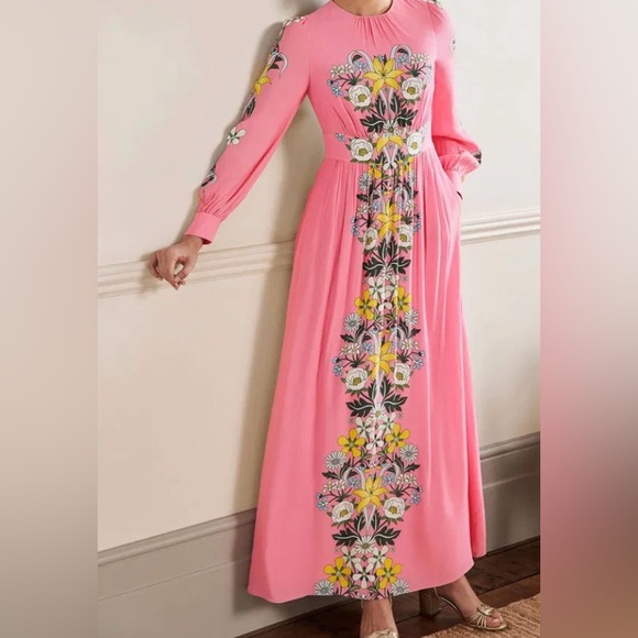 Boden Dresses & Skirts - Boden Women's Pink Floral Maxi Dress